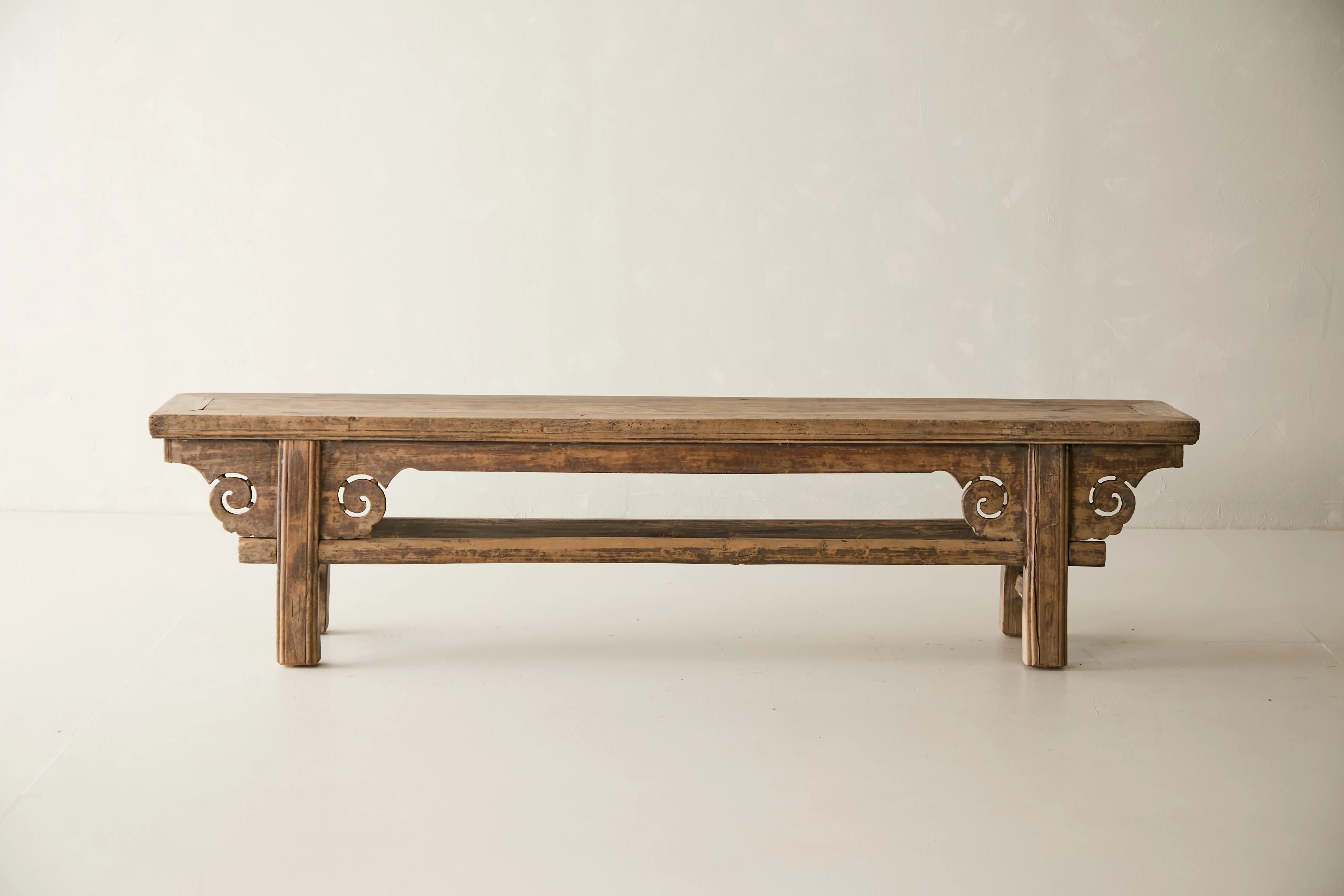 Antique Solid Elm Bench - Circa 1925 No. J1