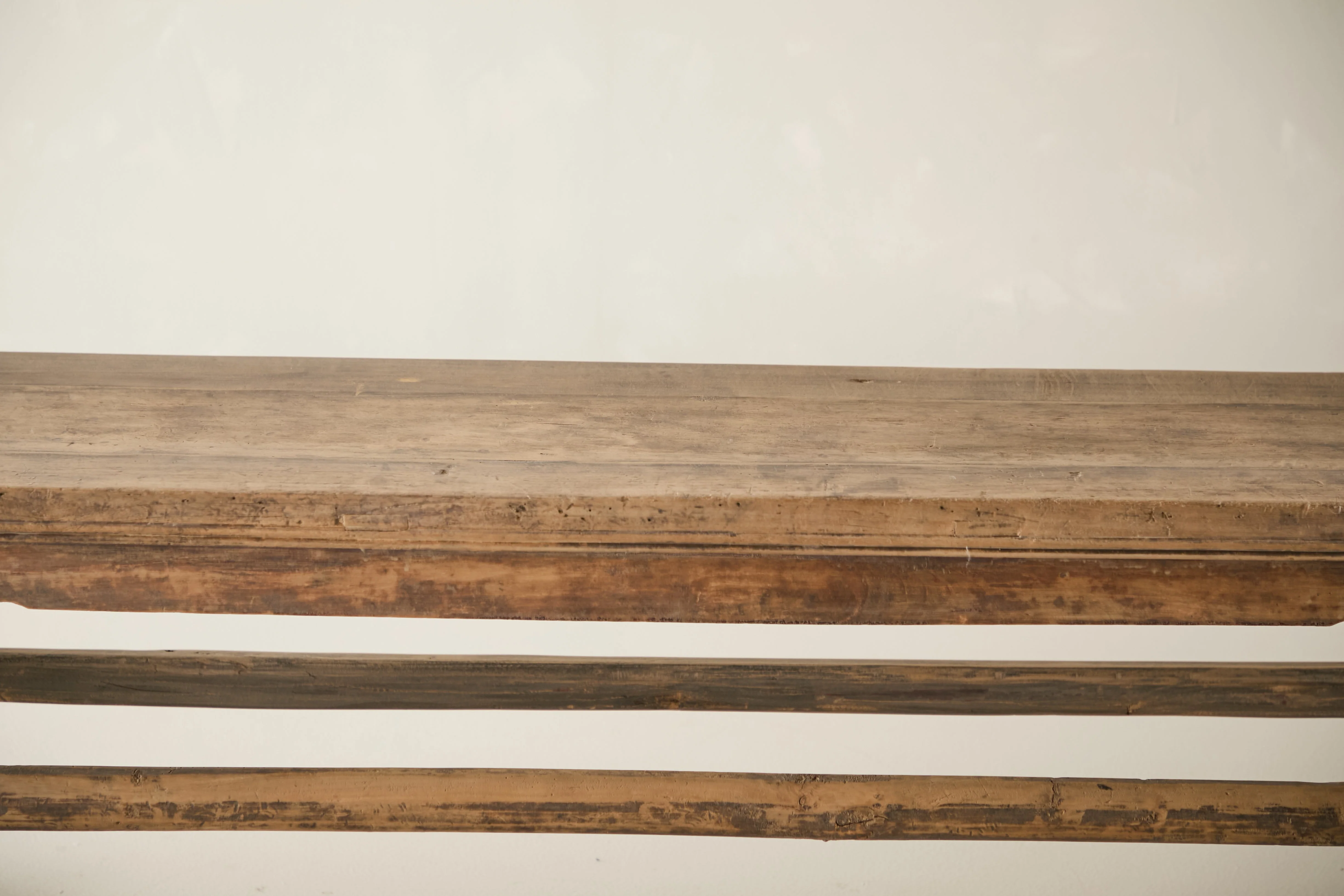 Antique Solid Elm Bench - Circa 1925 No. J1 - Image 2