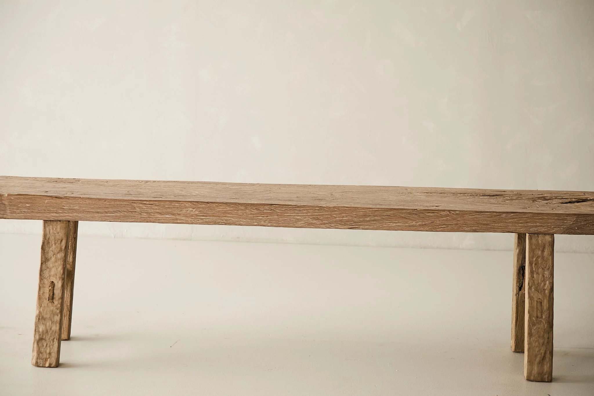 Vintage Solid Elm Bench No. N28 - Circa 1945 - Image 2