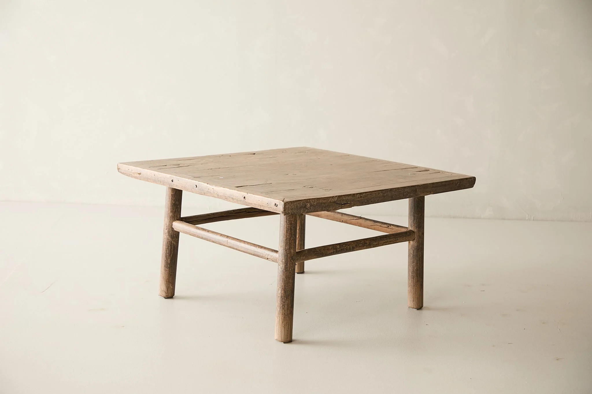 Vintage Solid Elm Square Coffee Table No. N33 - Circa 1945 - Image 4