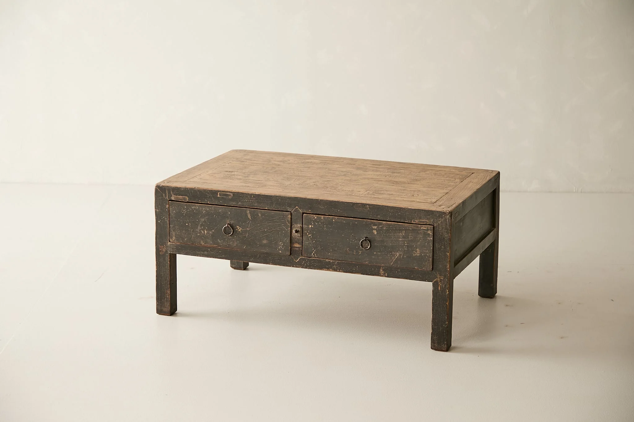 Vintage Solid Elm Storage Coffee Table No. N34 - Circa 1925 - Image 3