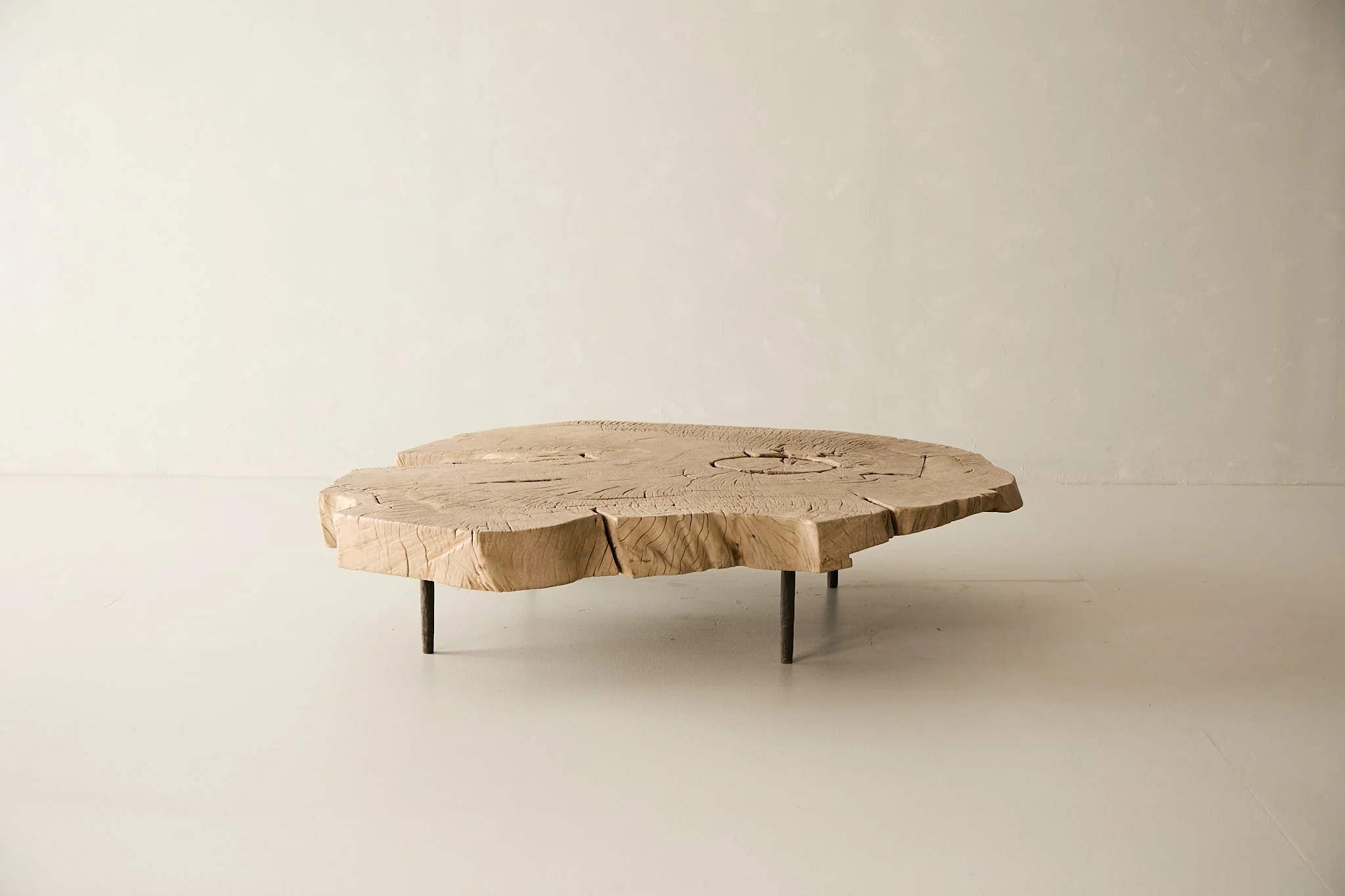 Reclaimed Solid Live Edge Oak Coffee Table No. N49