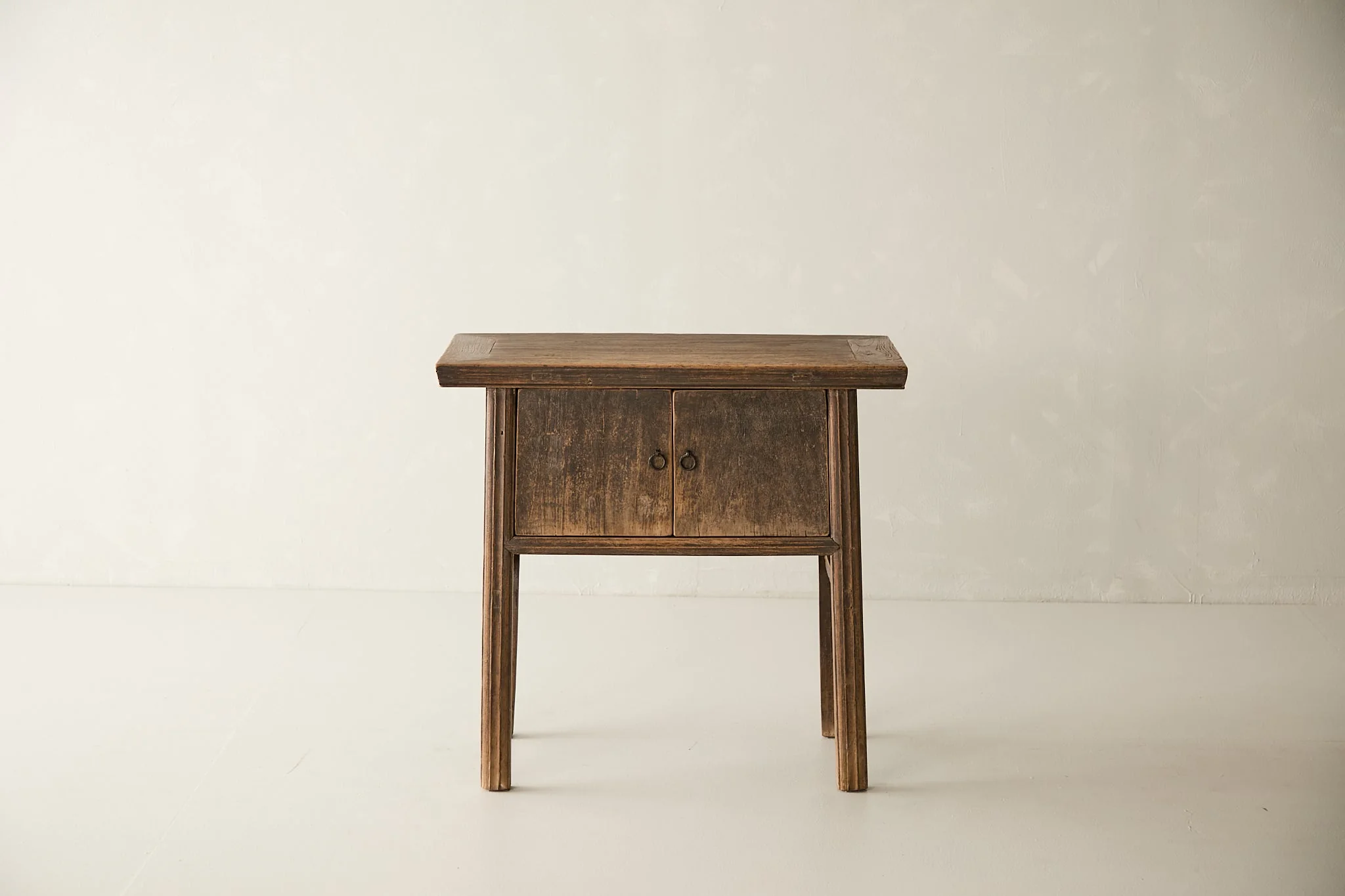 Vintage Solid Elm 2-Door Console No. N61 - Circa 1945