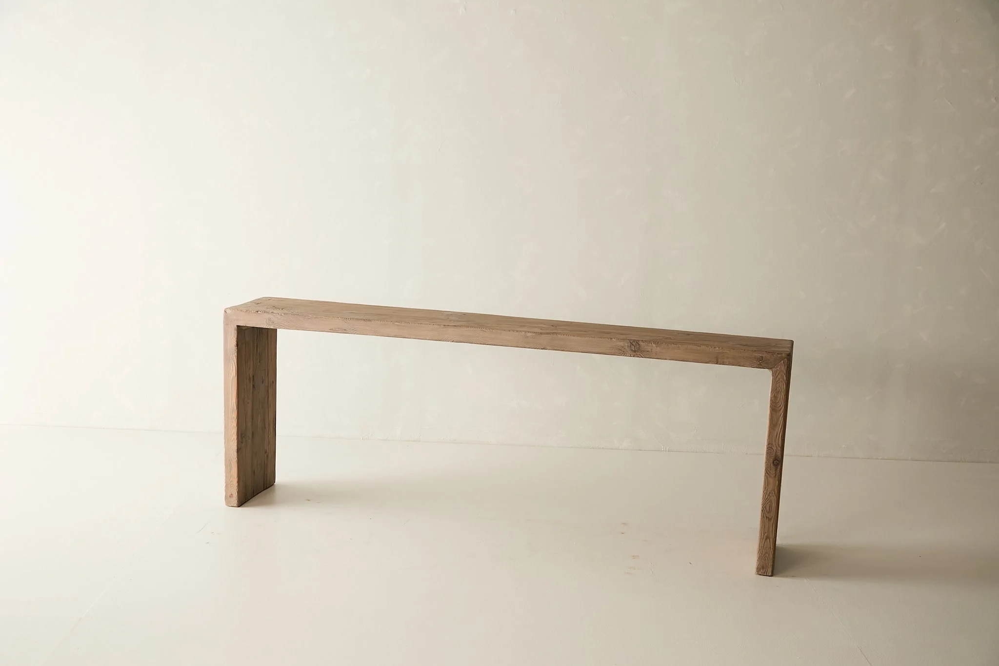 Reclaimed Solid Pine Waterfall Edge Console No. N74 - Image 3