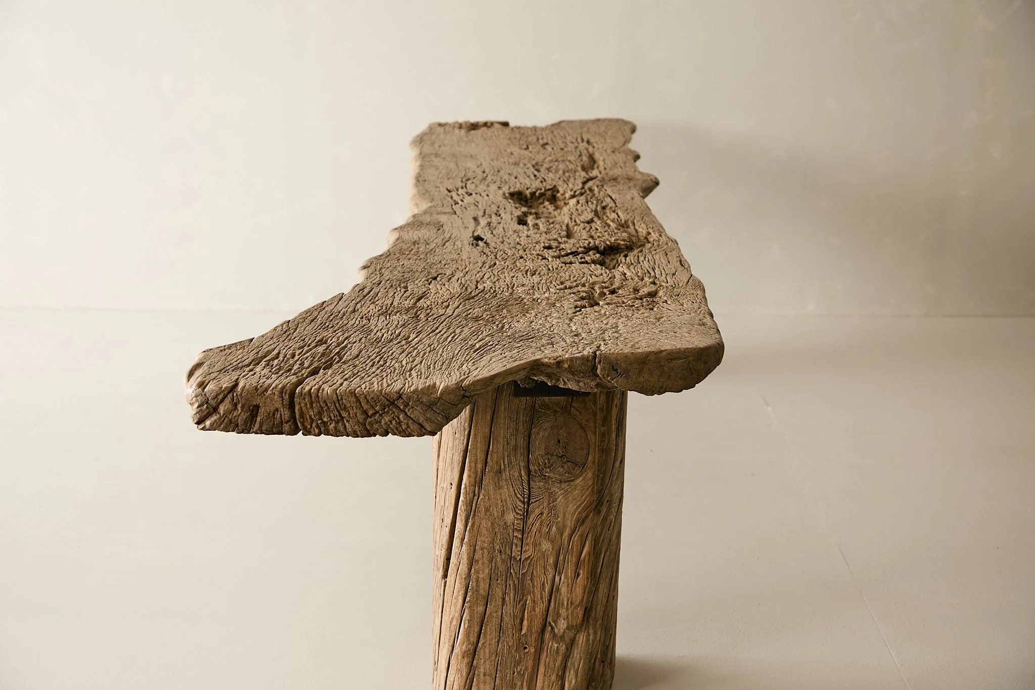 Reclaimed Solid Oak Live Edge Dining Table No. N84 - Image 5