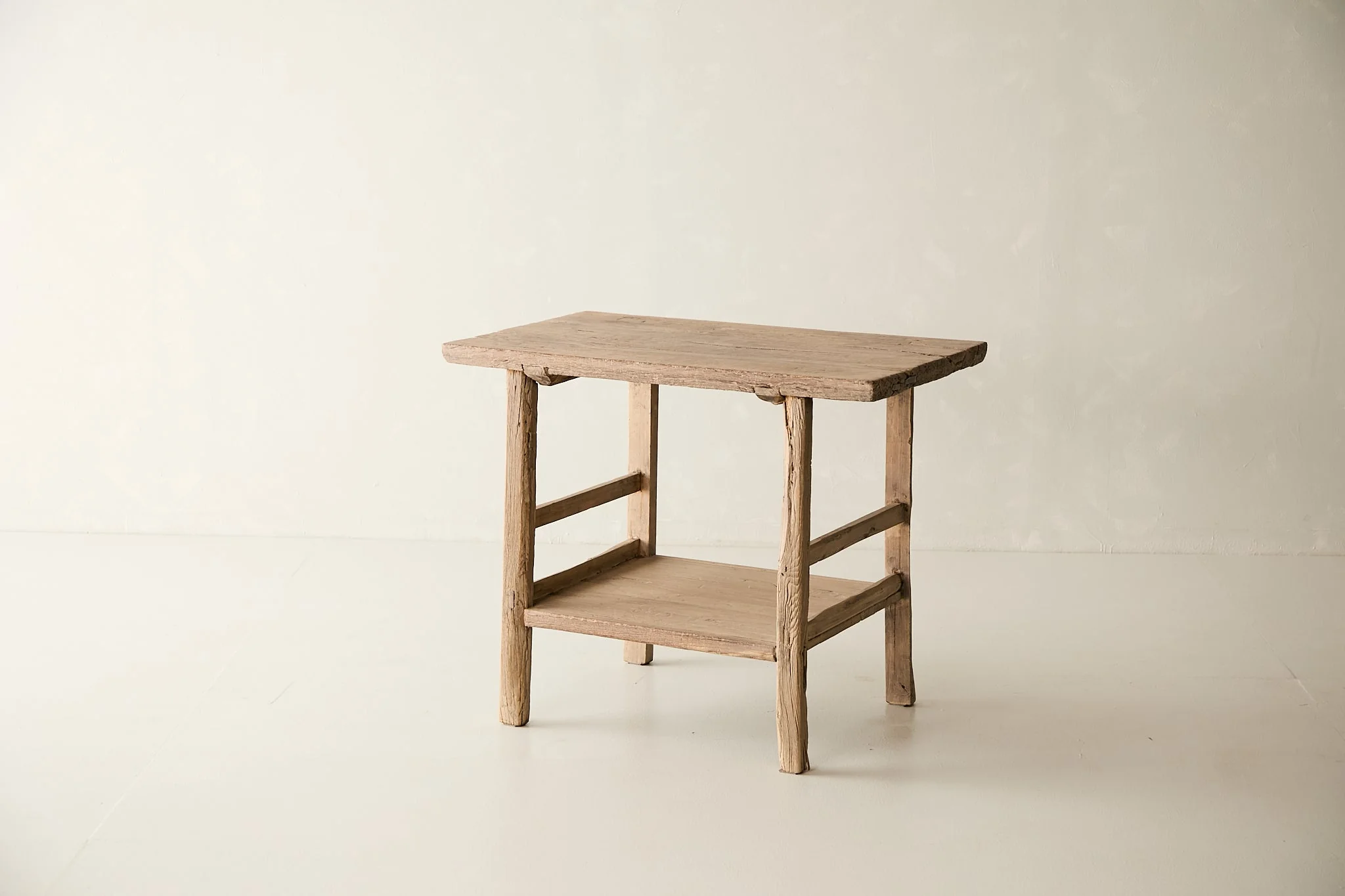 Vintage Solid Elm Island with Lower Shelf No. N87 - Circa 1965 - Image 3