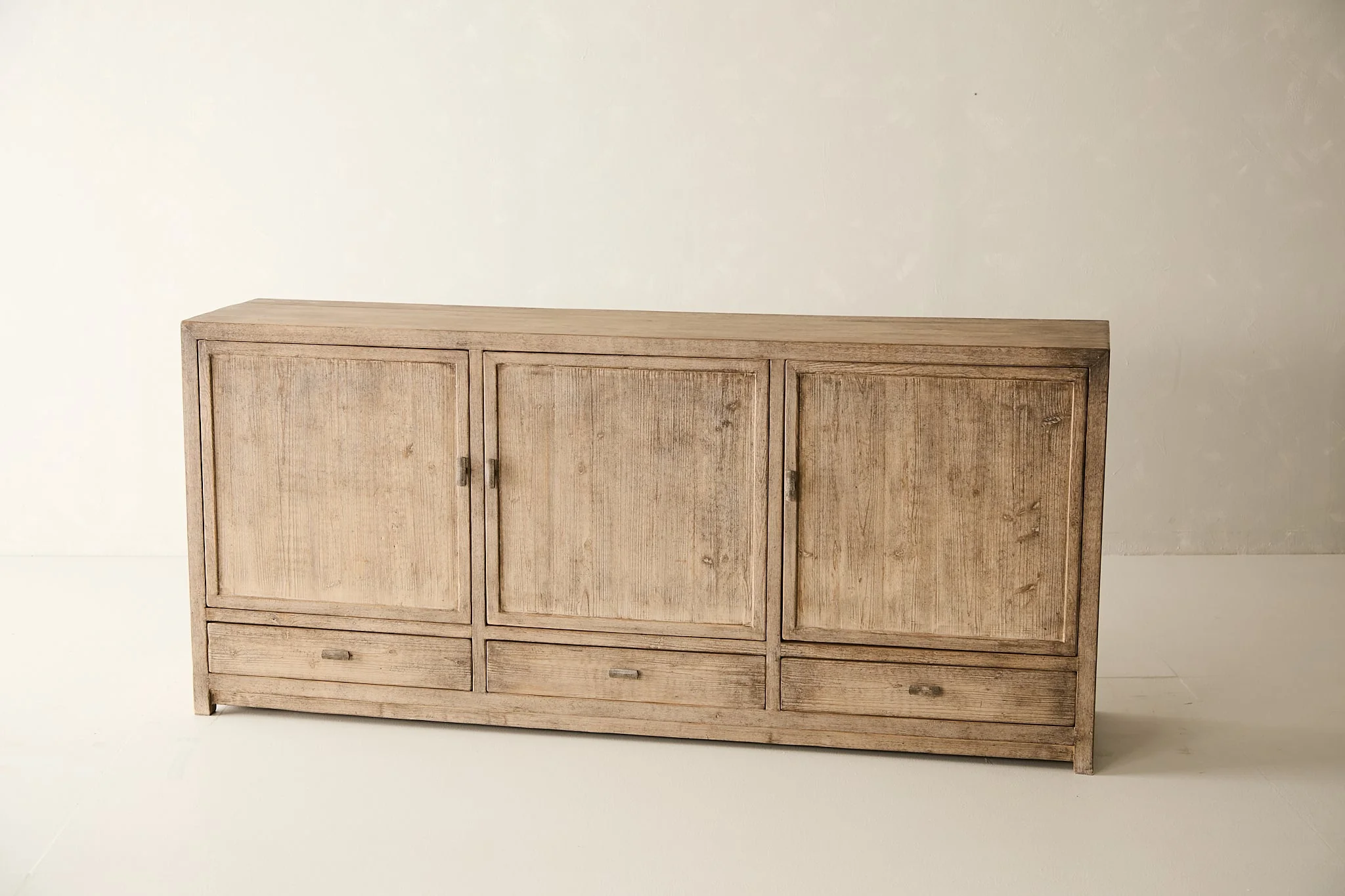 Reclaimed Solid Pine 3-Door Sideboard No. N108 - Image 4