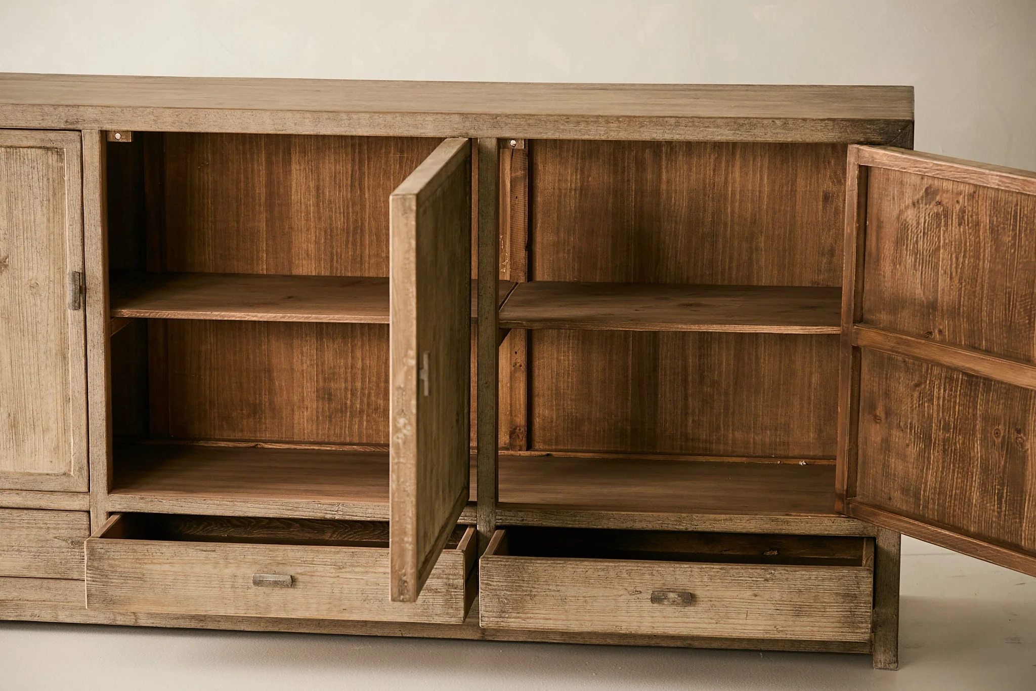 Reclaimed Solid Pine 3-Door Sideboard No. N108 - Image 6