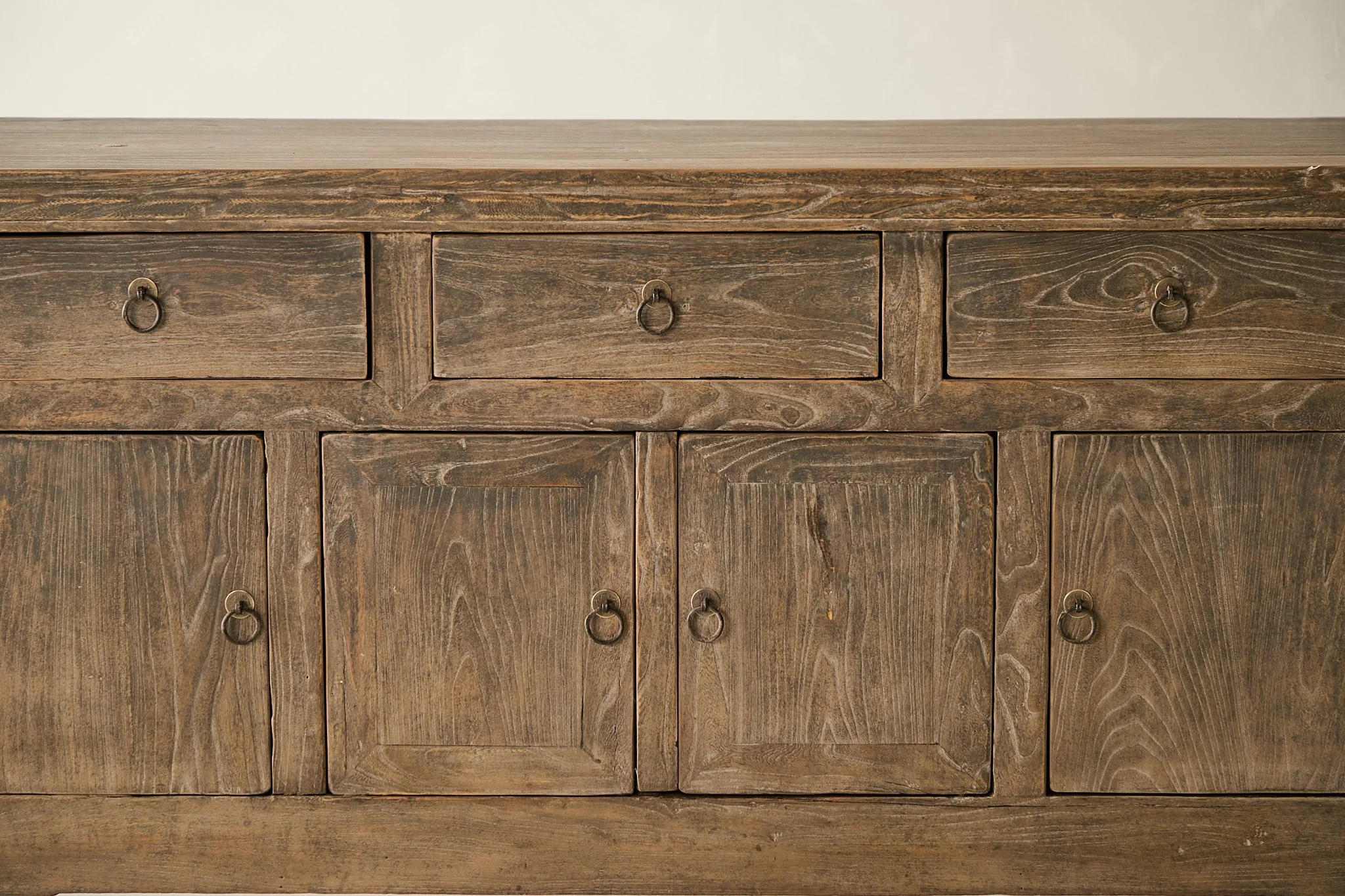 Vintage Solid Elm 4-Door Sideboard No. N109 - Circa 1905 - Image 2