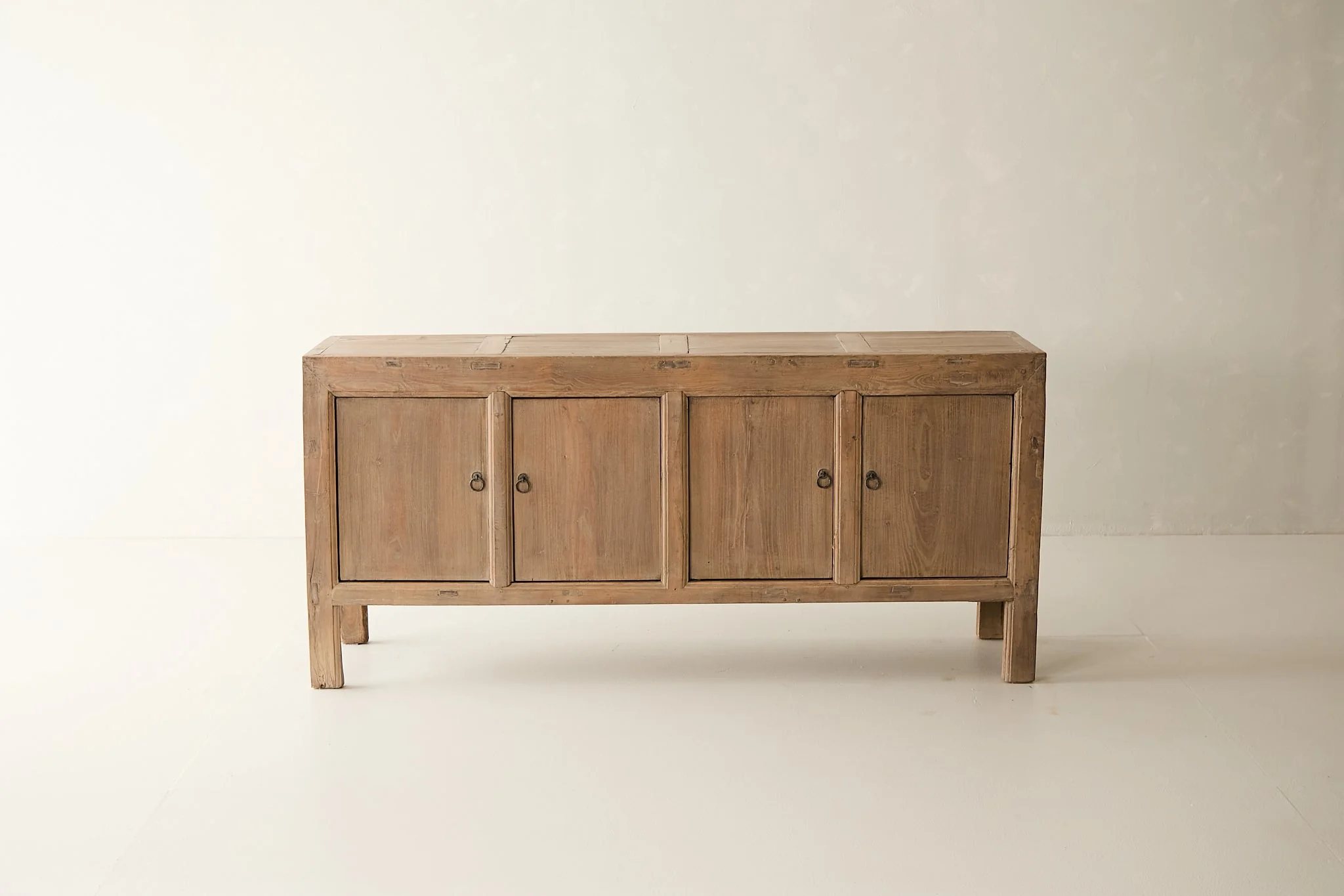 Vintage Solid Elm 4-Door Sideboard No. N110 - Circa 1945