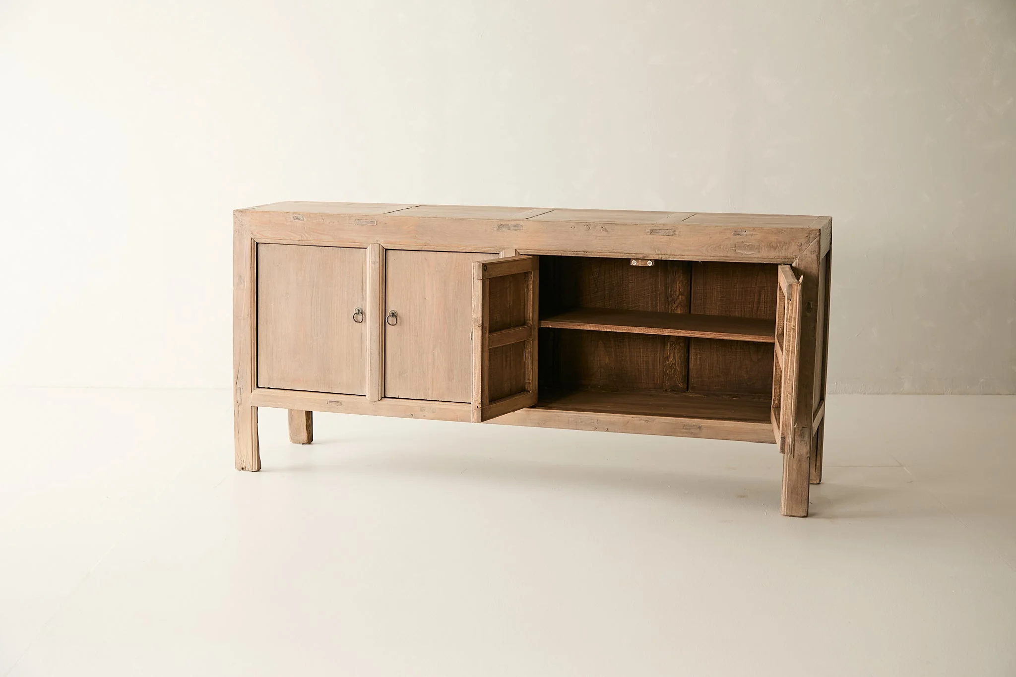 Vintage Solid Elm 4-Door Sideboard No. N110 - Circa 1945 - Image 5