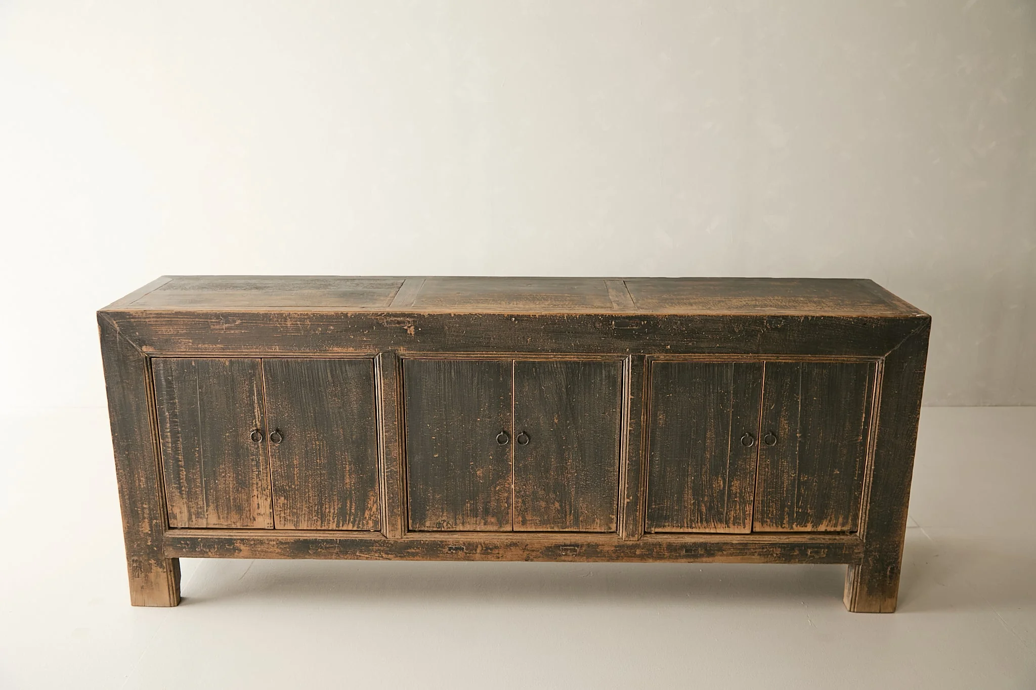 Vintage Solid Elm 6-Door Sideboard No. N117 - Circa 1925 - Image 3