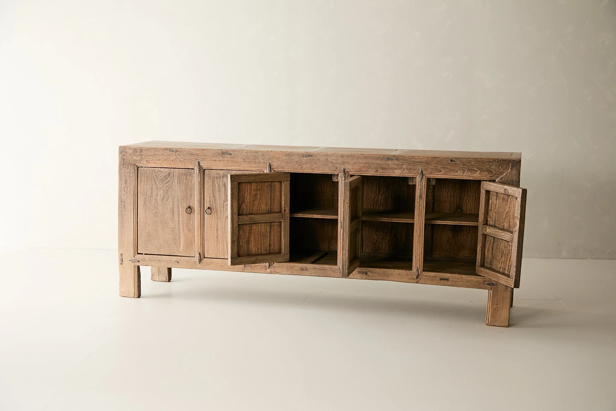 Vintage Solid Elm 5-Door Sideboard No. N121 - Circa 1925 - Image 5