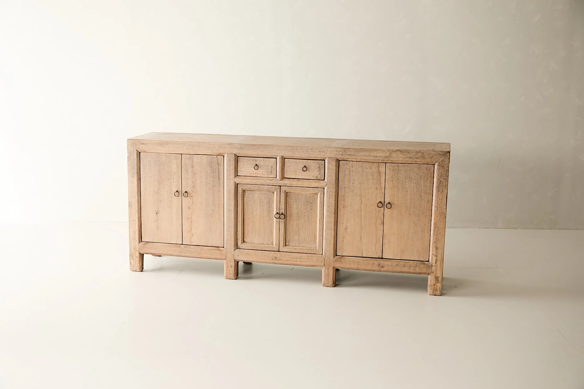 Vintage Solid Elm 6-Door Sideboard No. N126 - Circa 1905 - Image 4