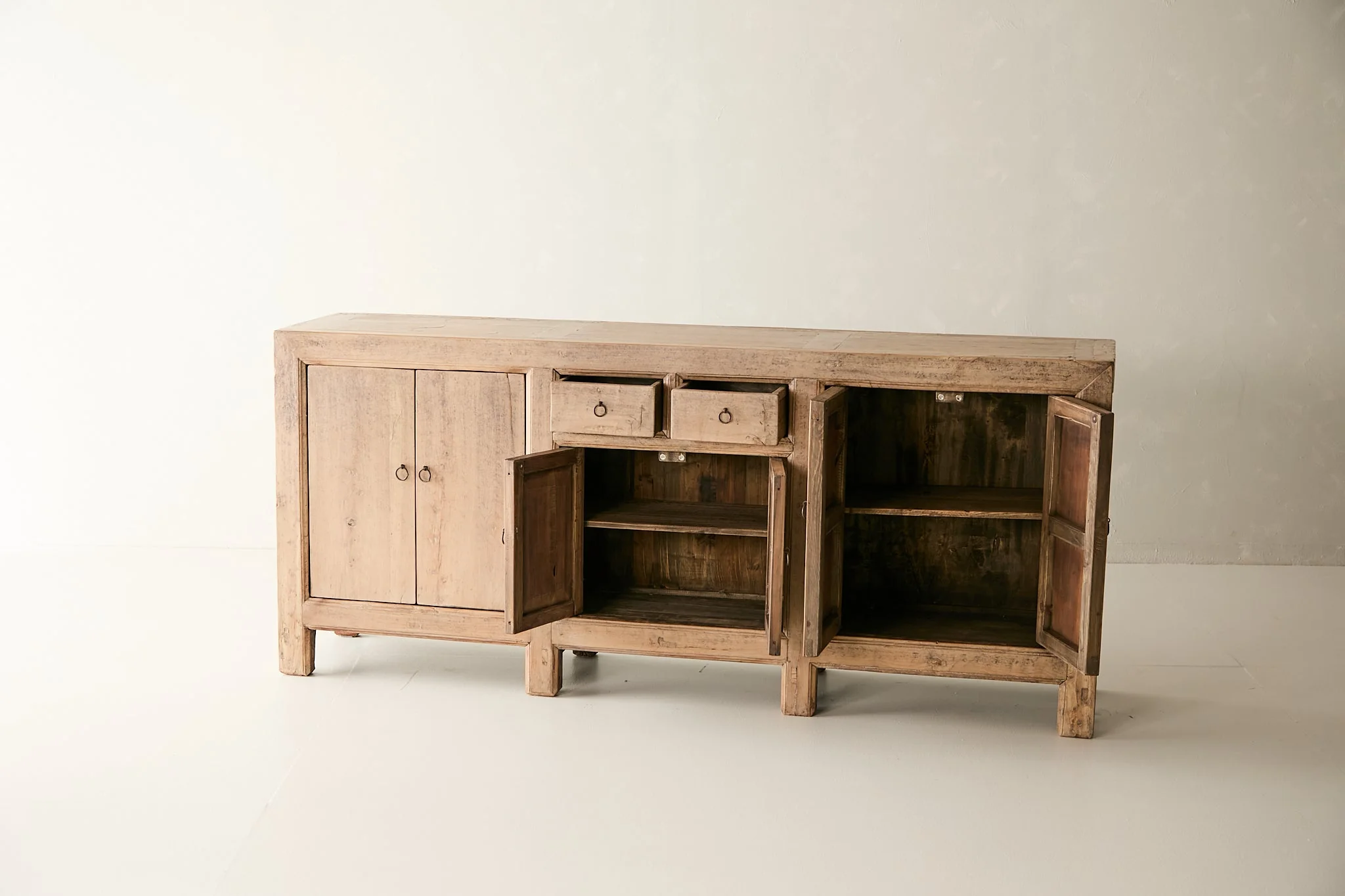 Vintage Solid Elm 6-Door Sideboard No. N126 - Circa 1905 - Image 5