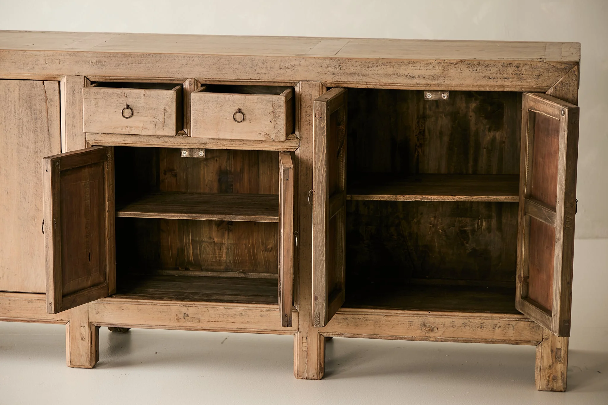 Vintage Solid Elm 6-Door Sideboard No. N126 - Circa 1905 - Image 6