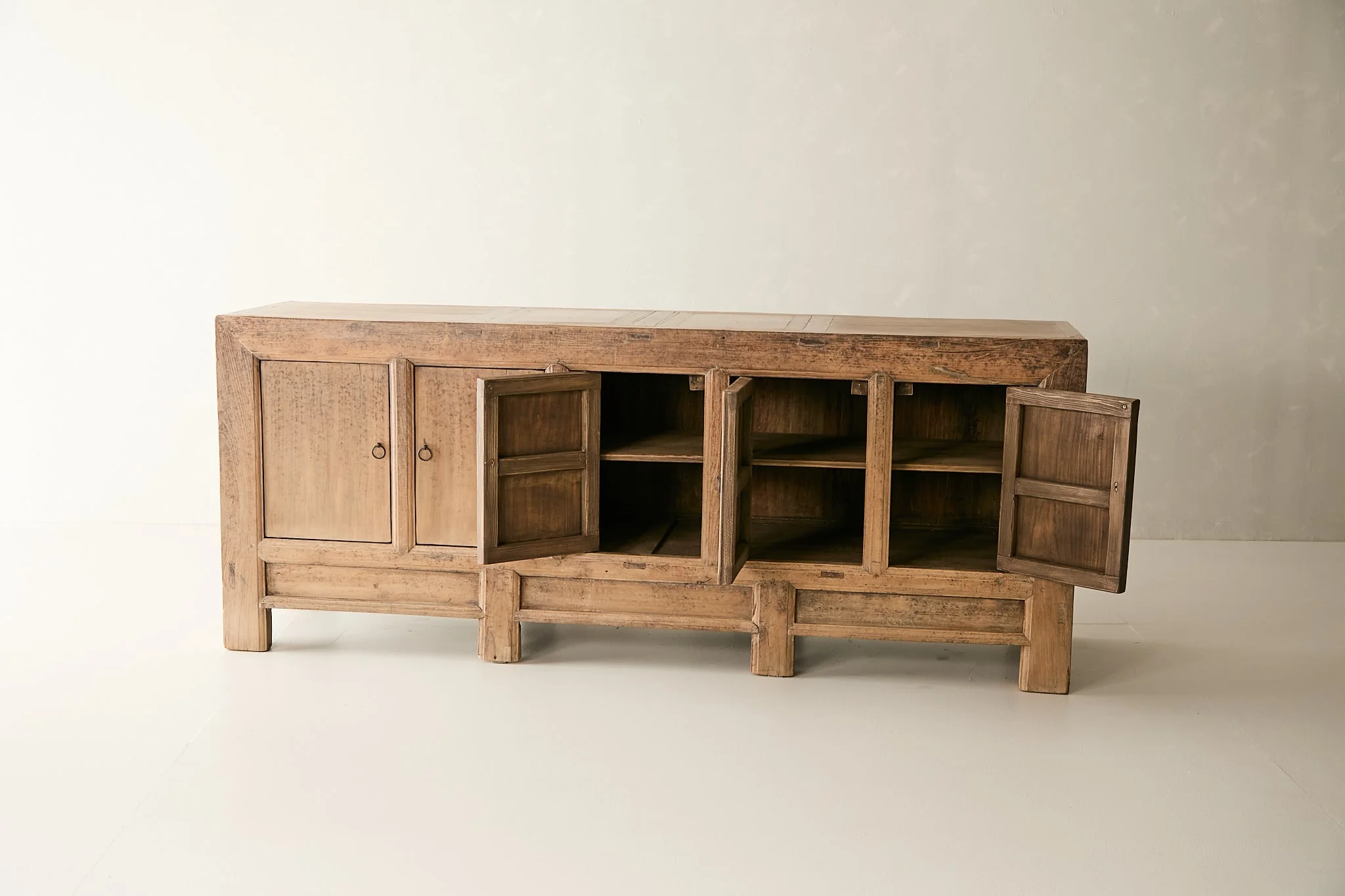 Vintage Solid Elm 5-Door Sideboard No. N128 - Circa 1925 - Image 5