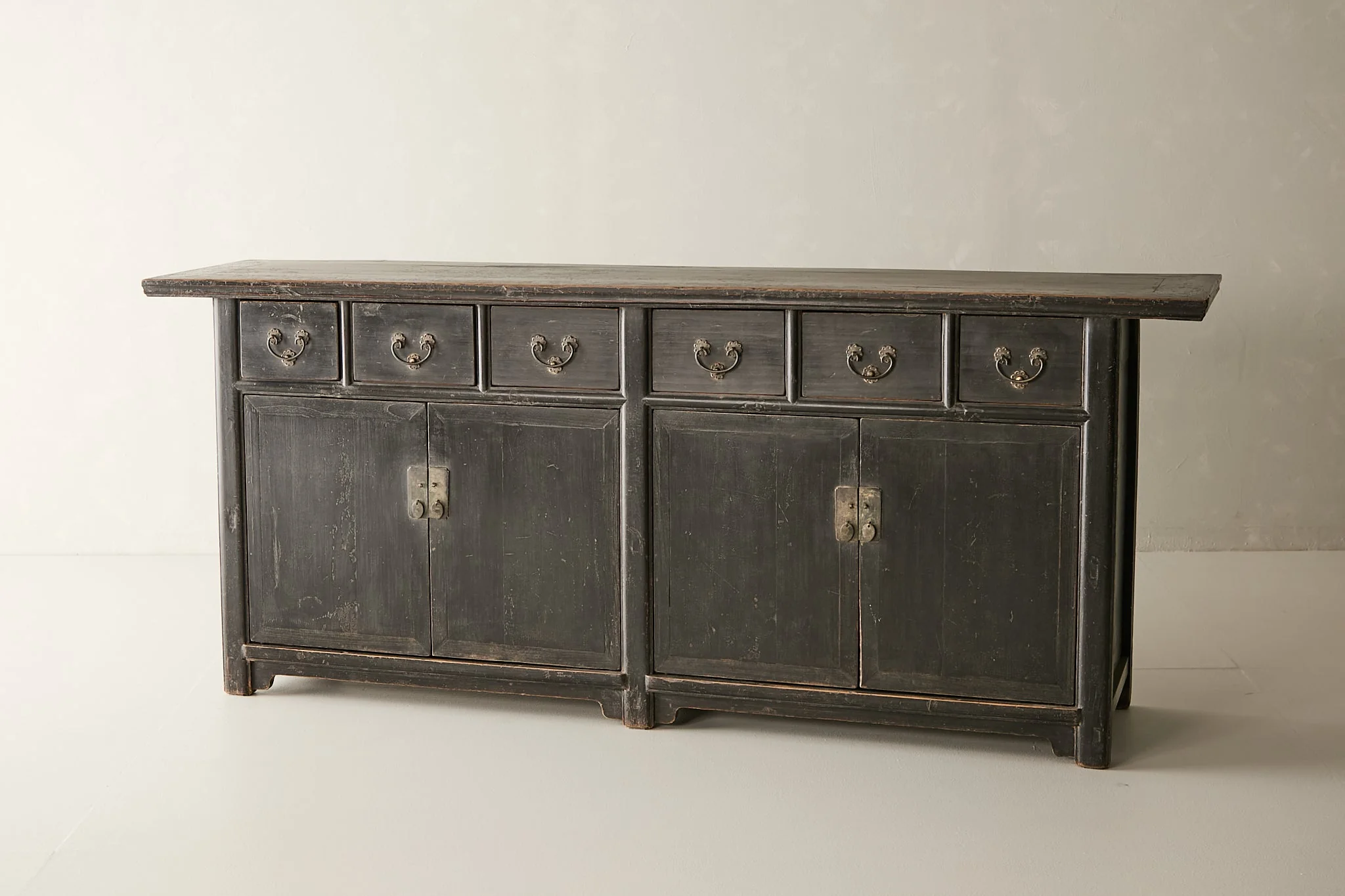 Vintage Solid Elm 6-Drawer Sideboard No. N130 - Circa 1845 - Image 4