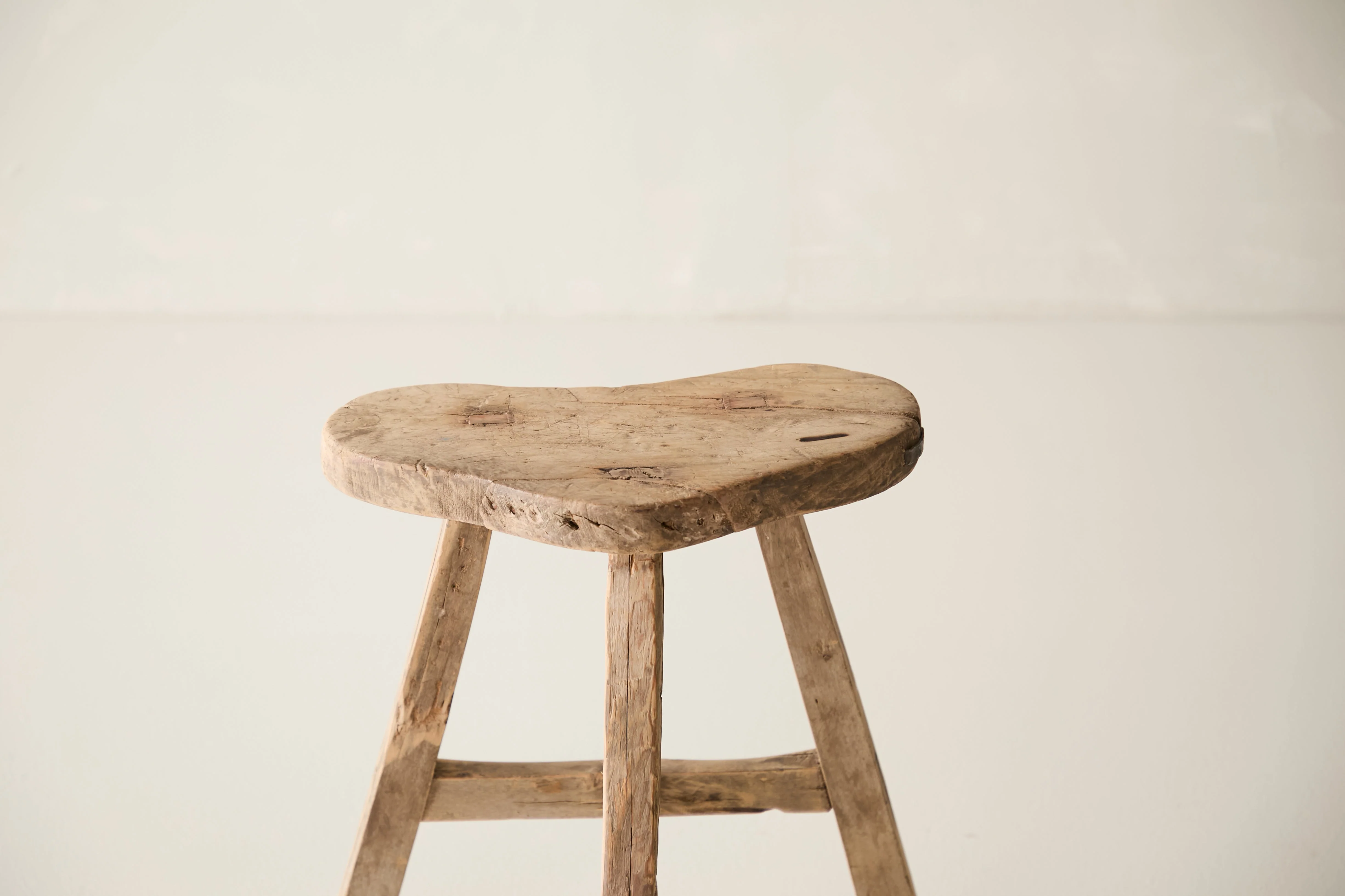 Vintage Solid Elm Saddle Stool - Circa 1955 No. K13 - Image 2