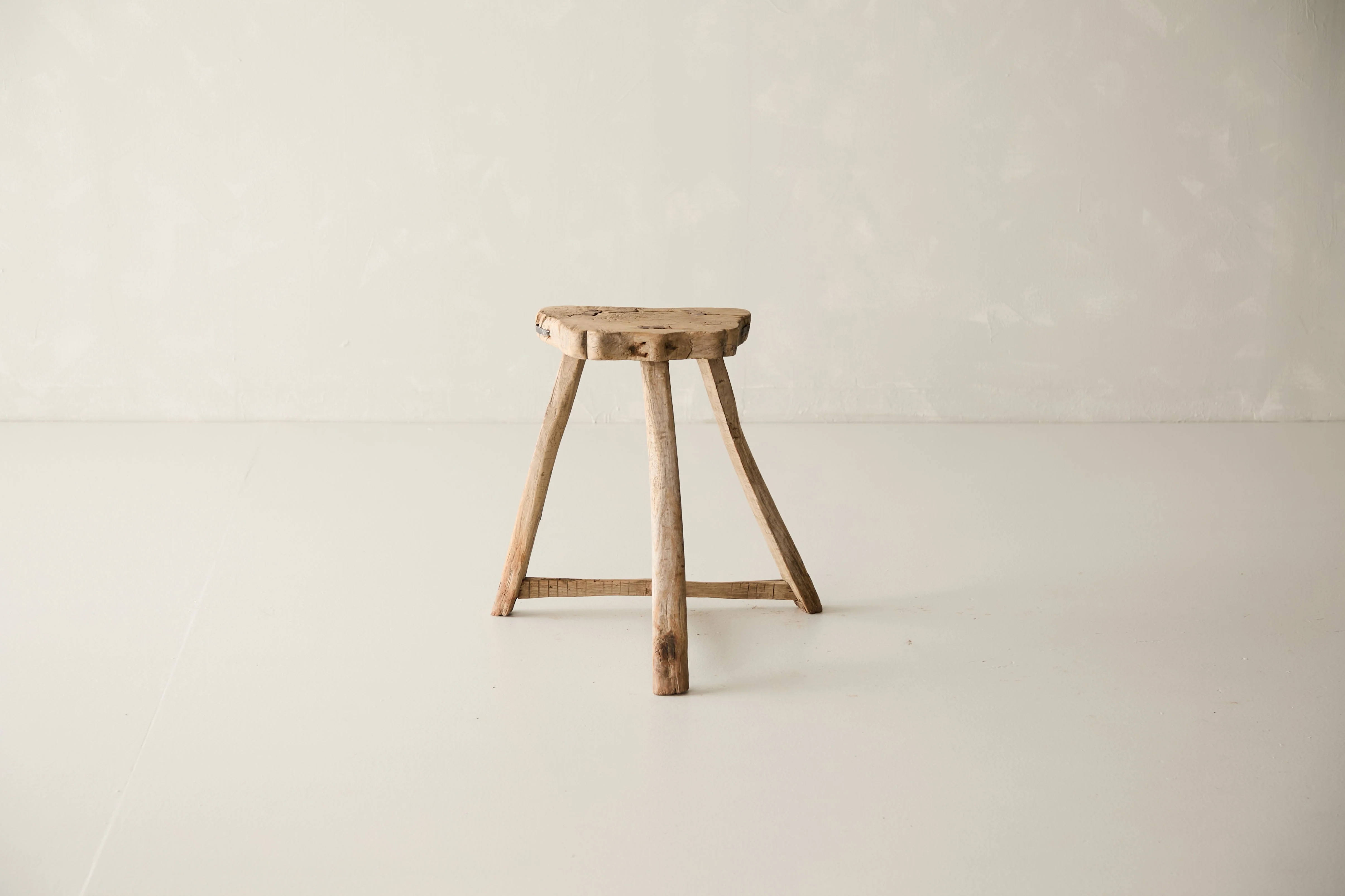 Vintage Solid Elm Saddle Stool - Circa 1955 No. K16
