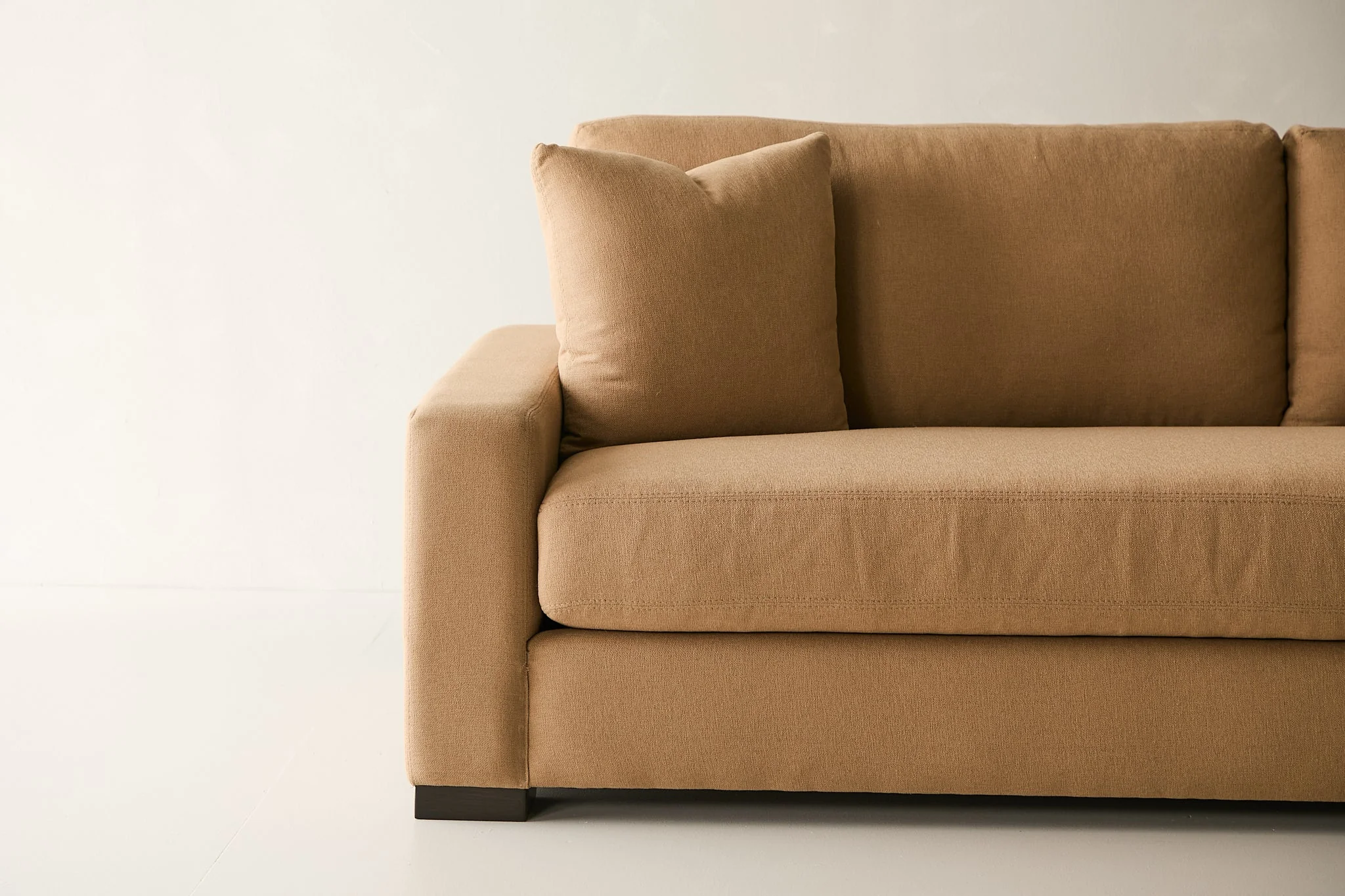 Laguna Sofa - Performance Belgian Linen Fabric in Camel - Image 2
