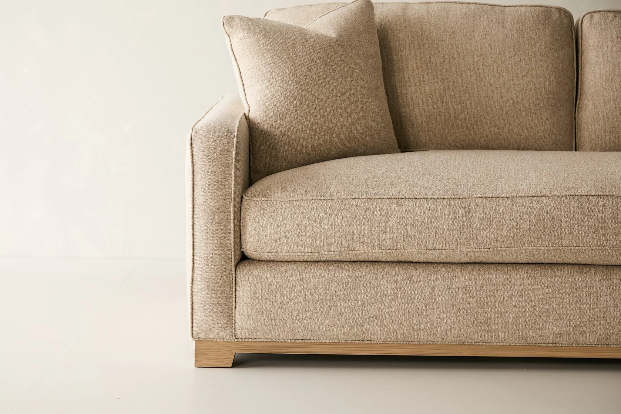 Malibu Mid-Sofa - Southpaw Fabric in Oatmeal - Image 2
