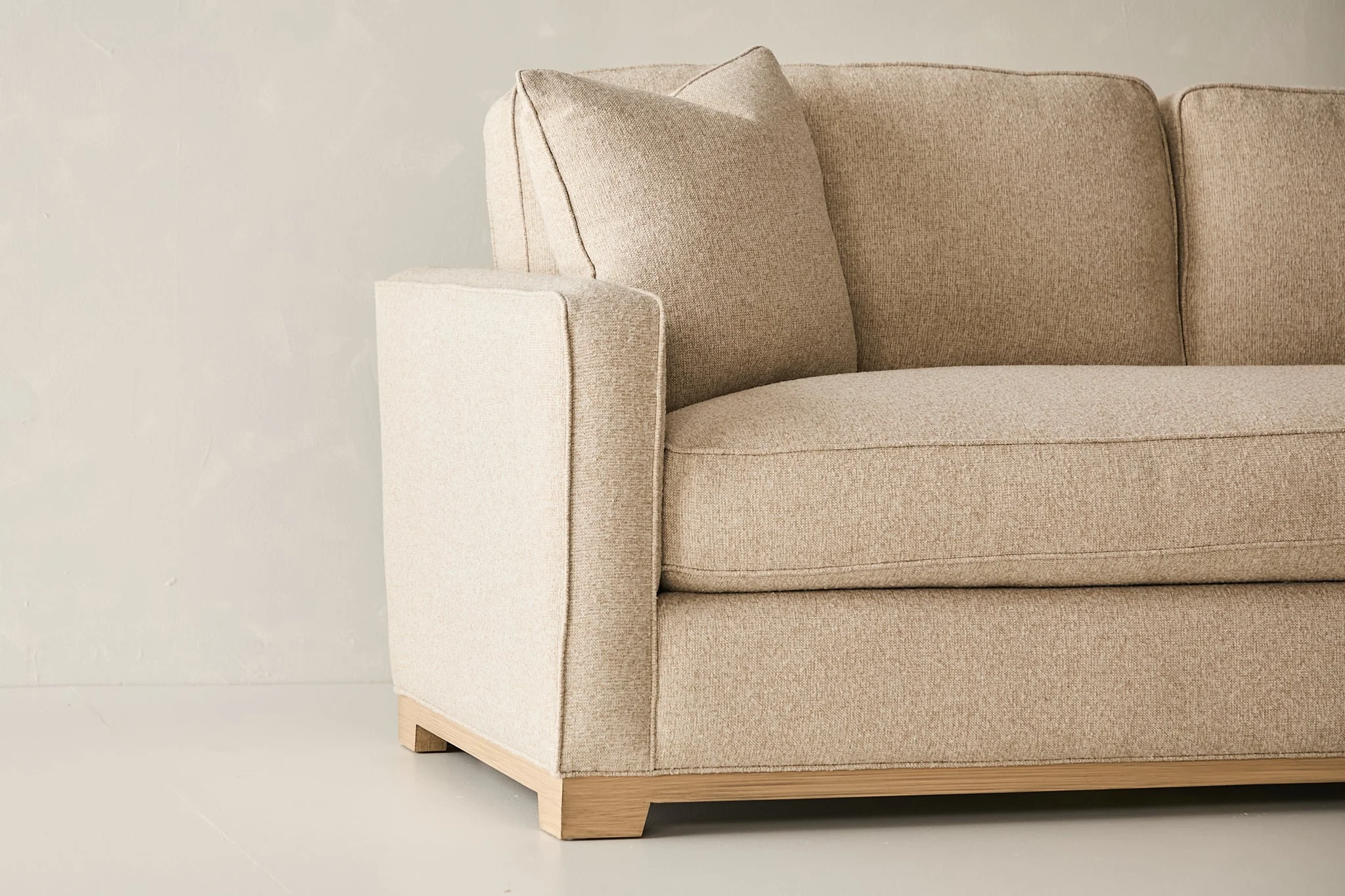 Malibu Mid-Sofa - Southpaw Fabric in Oatmeal - Image 5
